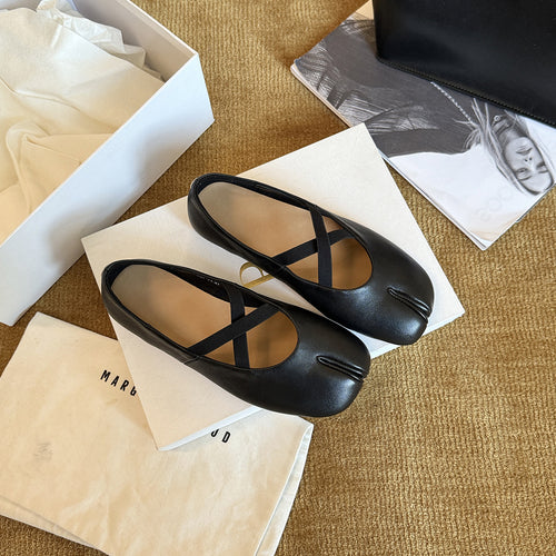 Damen Elegante Ballerinas mit modischem Riemchen und gepolstertem Fußbett R&B