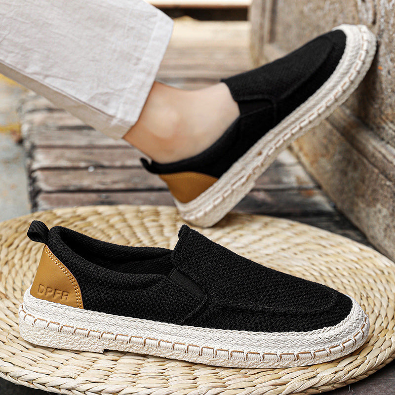 Damen Bequeme Slip-On Espadrilles mit elastischem Obermaterial und ökologischer Sohle R&B