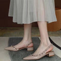 Damen Slingback-Pumps mit modischen Nieten R&B
