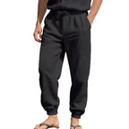 Herren leichte und luftig geschnittene Strandhose mit elastischem Bund und Seitentaschen R&B