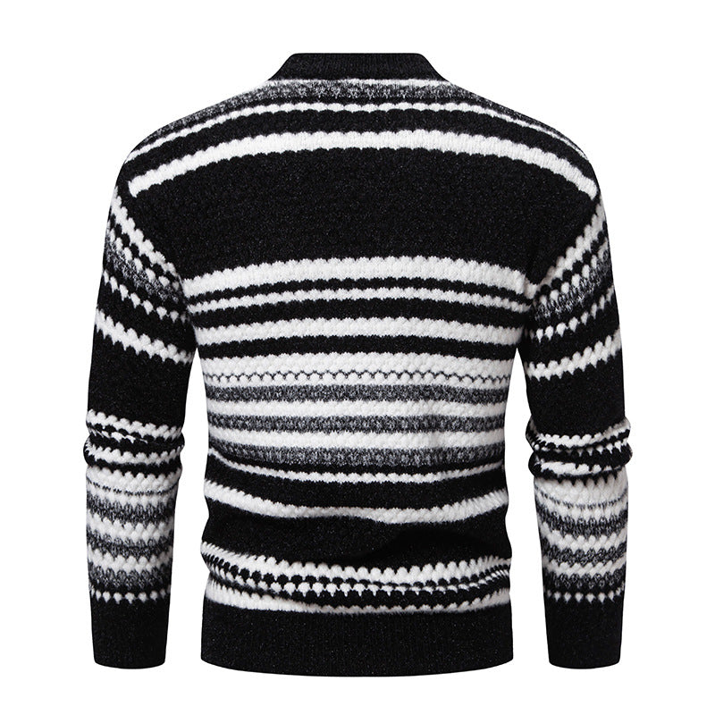 Herren Strickpullover mit strukturiertem Muster