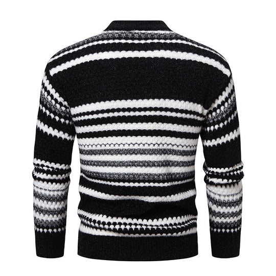 Herren Strickpullover mit strukturiertem Muster R&B