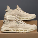 Damen Sportliche Comfort-Sneaker mit atmungsaktiver Mesh-Konstruktion und rutschfester Sohle R&B