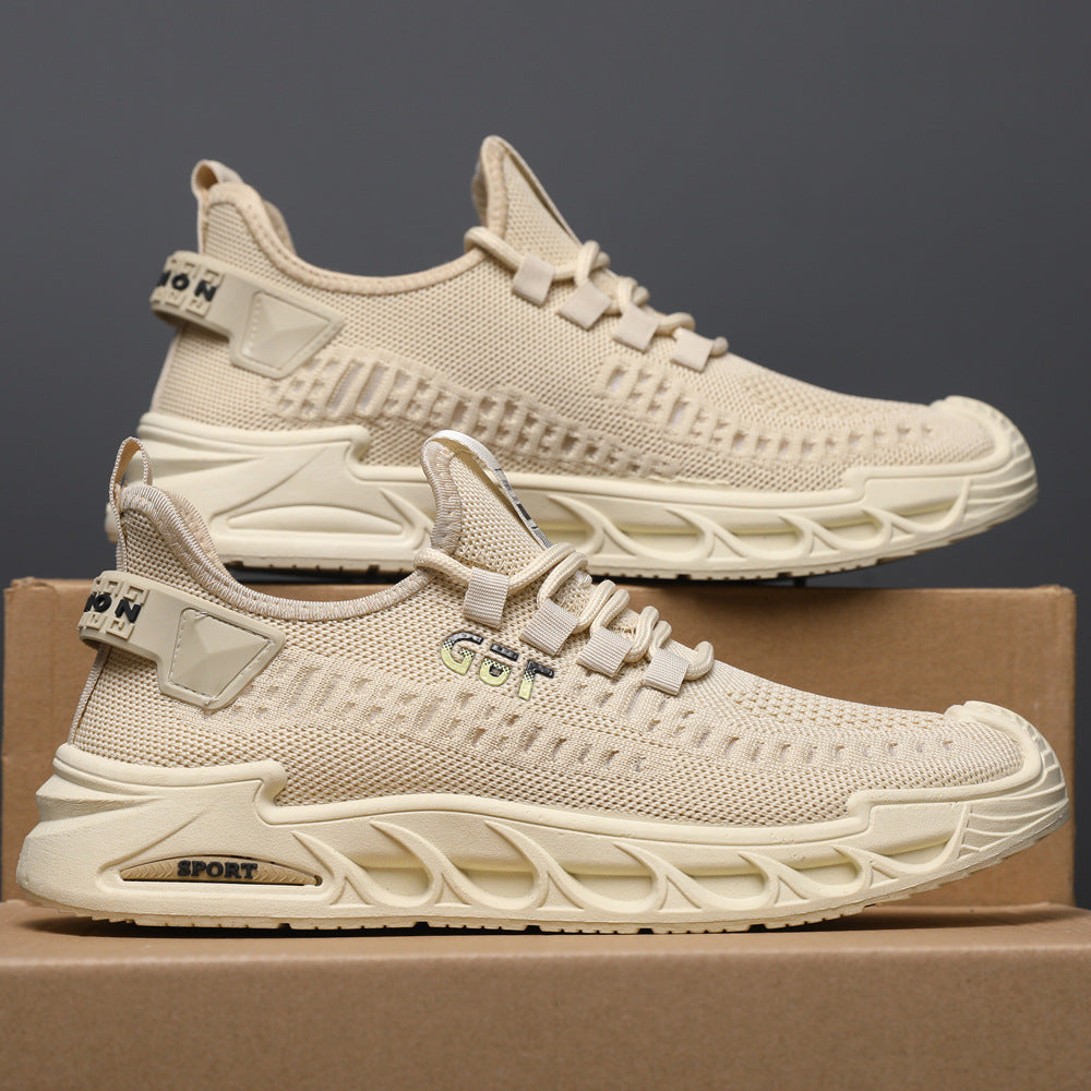 Damen Sportliche Comfort-Sneaker mit atmungsaktiver Mesh-Konstruktion und rutschfester Sohle R&B