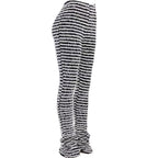 Damen hochtaillierte Streifenhose mit weichem Material und bequemem Schnitt R&B