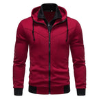 Herren sportliche Kapuzenjacke mit modernem Schnitt und praktischen Reißverschlusstaschen R&B