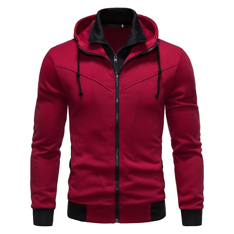 Herren sportliche Kapuzenjacke mit modernem Schnitt und praktischen Reißverschlusstaschen R&B