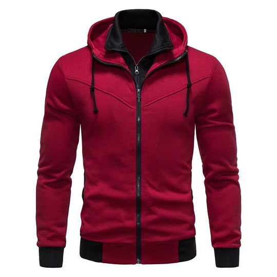 Herren sportliche Kapuzenjacke mit modernem Schnitt und praktischen Reißverschlusstaschen R&B