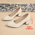 Damen elegante Blockabsatz-Pumps R&B