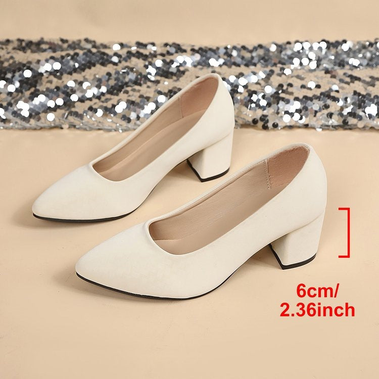 Damen elegante Blockabsatz-Pumps R&B