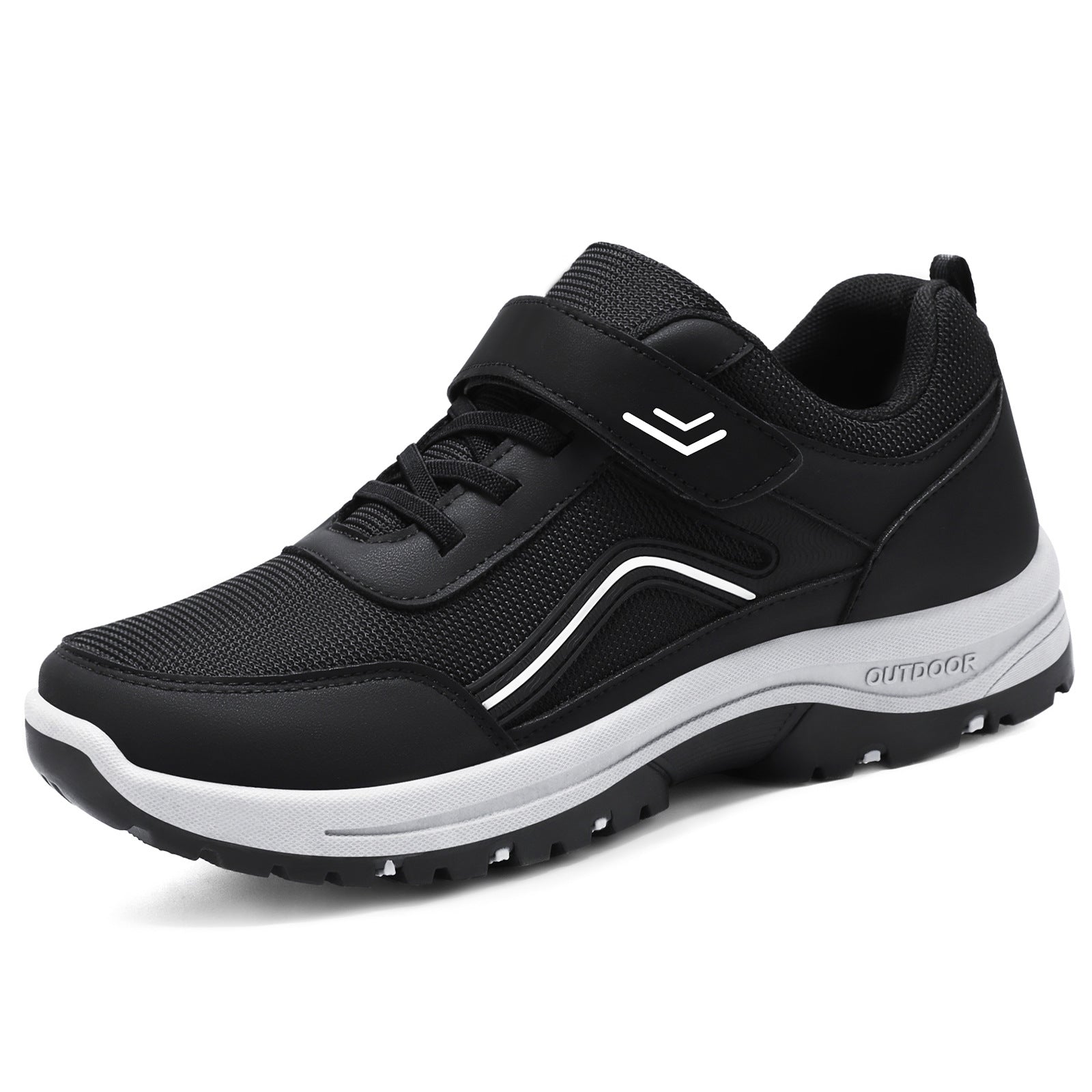 Damen Sportliche Fitness-Sneaker mit verstellbarem Klettverschluss und atmungsaktivem Mesh-Obermaterial R&B