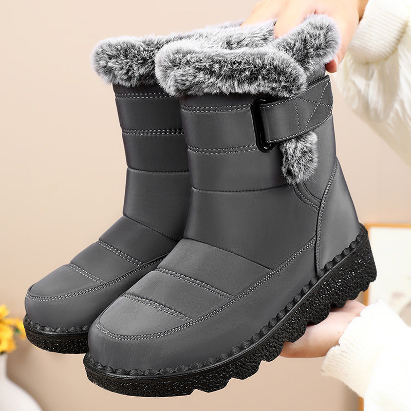 Damen Kuschelige Winterstiefel mit Futter und rutschfester Sohle R&B