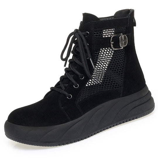 Damen Sportliche Sneakers mit atmungsaktiver Netzstruktur und flexibel dämpfendem Sohlenbereich R&B