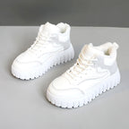 Damen warme High-Top Sneakers mit kuscheligem Innenfutter und innovativem Sohlenprofil R&B