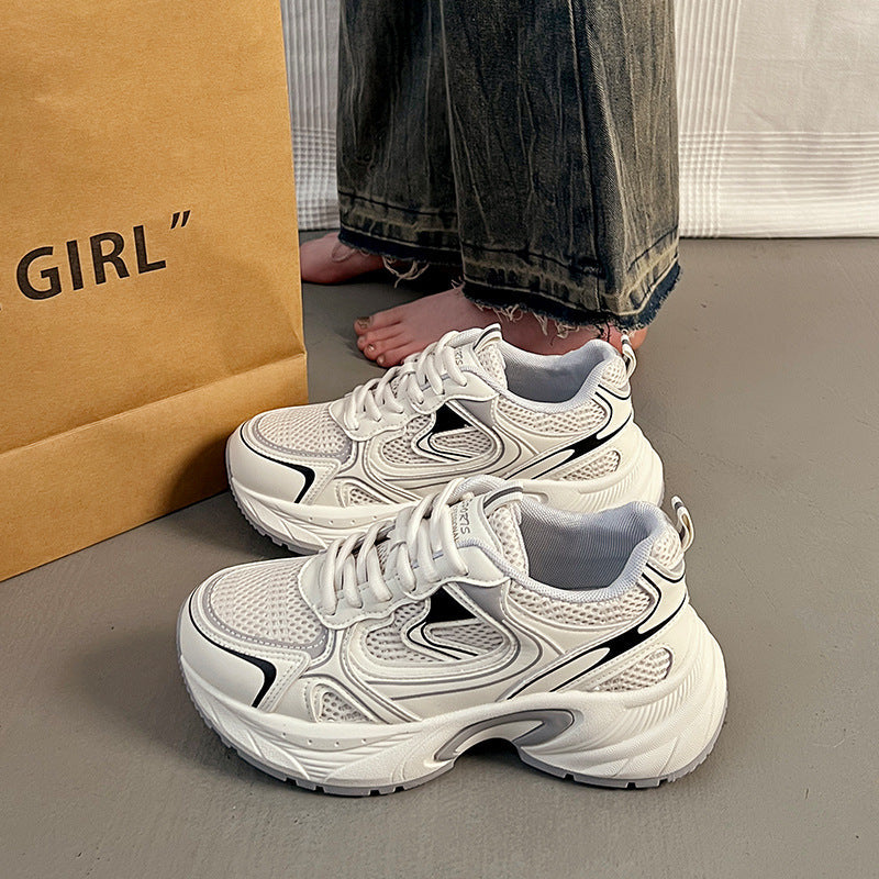 Damen Sportliche Sneakers mit stoßdämpfendem Obermaterial und atmungsaktiver Mesh-Oberfläche R&B