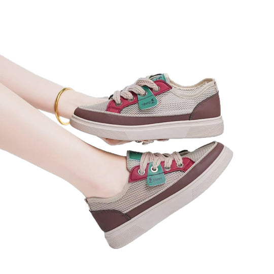 Damen Atmungsaktive Freizeit-Sneaker mit sportlichem Design R&B