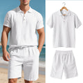 R&B | Kurzärmliges Poloshirt und Shorts Strandanzug