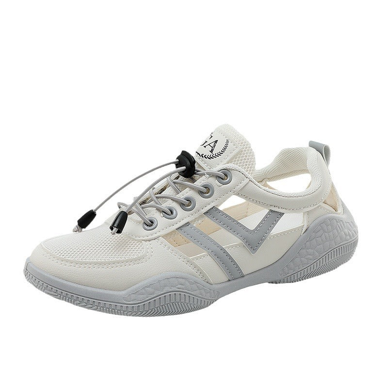Damen Sportliche Sneakers mit elastischem Schnürsystem und atmungsaktiver Obermaterialstruktur R&B
