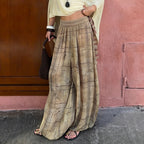 Damen Weite Palazzo-Hose mit floralem Designdruck und elastischem Bund R&B