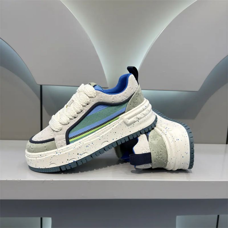 Damen Sportliche Sneakers mit modischem Mehrfarbendesign und flexibler Plattformsohle R&B