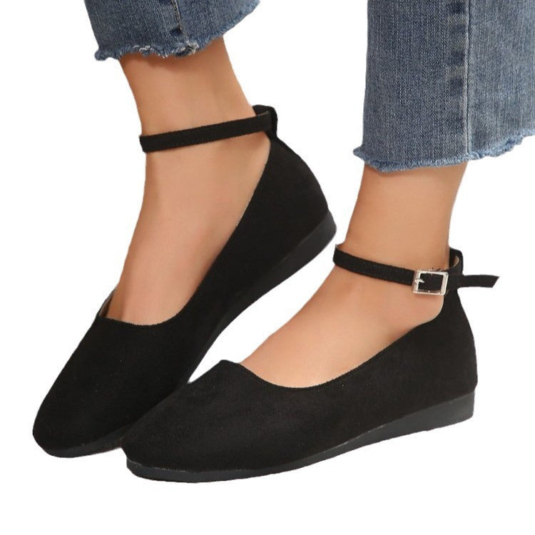 Damen elegante Schnürschuhe mit modischem Riemendesign R&B