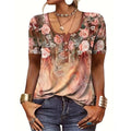 R&B | T-Shirt mit lockerem Print für Frauen