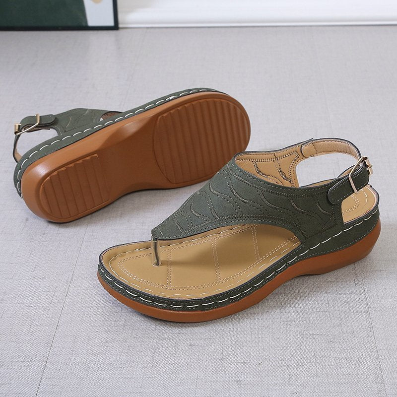 Damen Zehentrenner-Sandalen mit anatomischer Fußbettung R&B