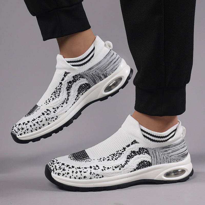 Damen Sportliche Sneakers mit elastischem Obermaterial und rutschfester Sohle