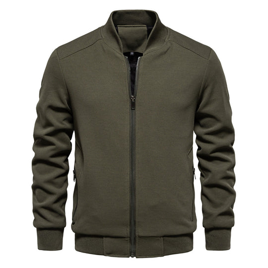 Herren modische Sportjacke mit atmungsaktivem Strukturdesign R&B