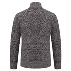 Herren Strickjacke mit modernem Zipper und strukturiertem Design
