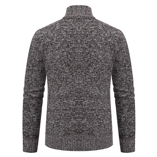Herren Strickjacke mit modernem Zipper und strukturiertem Design R&B