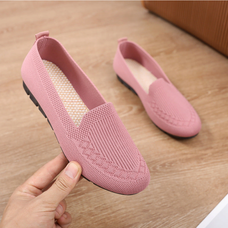 Damen Komfortable Slip-On Freizeit-Schuhe mit atmungsaktiver Struktur R&B