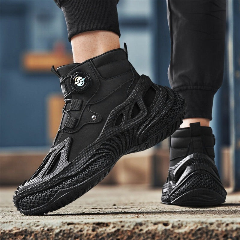 Damen stylische High-Top Sneakers mit dynamischem Sohlendesign R&B