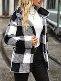 Damen Kuschelige Fleecejacke mit individuellen Karomuster R&B