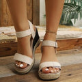Damen Wedge-Sandalen mit verstellbarem Riemendesign R&B