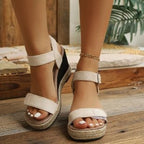 Damen Wedge-Sandalen mit verstellbarem Riemendesign R&B