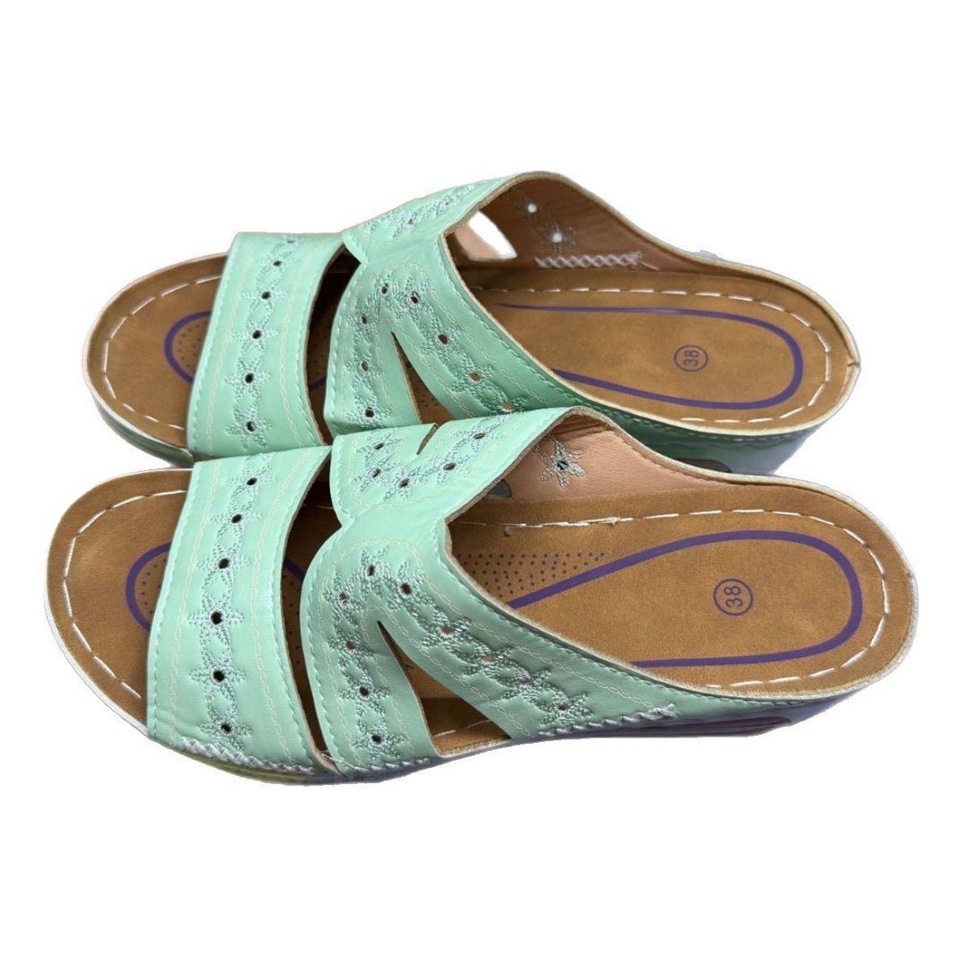 Damen Bequeme Clogs mit floralem Design und ergonomischer Sohle R&B