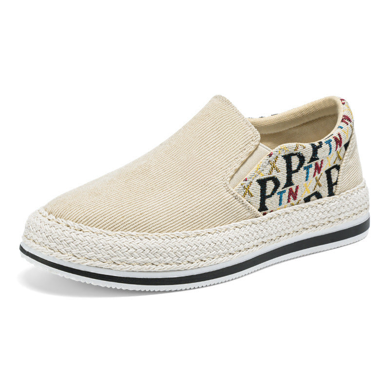 Damen Espadrilles-Slipper mit elastischem Einschlupf und modischem Textil-Obermaterial