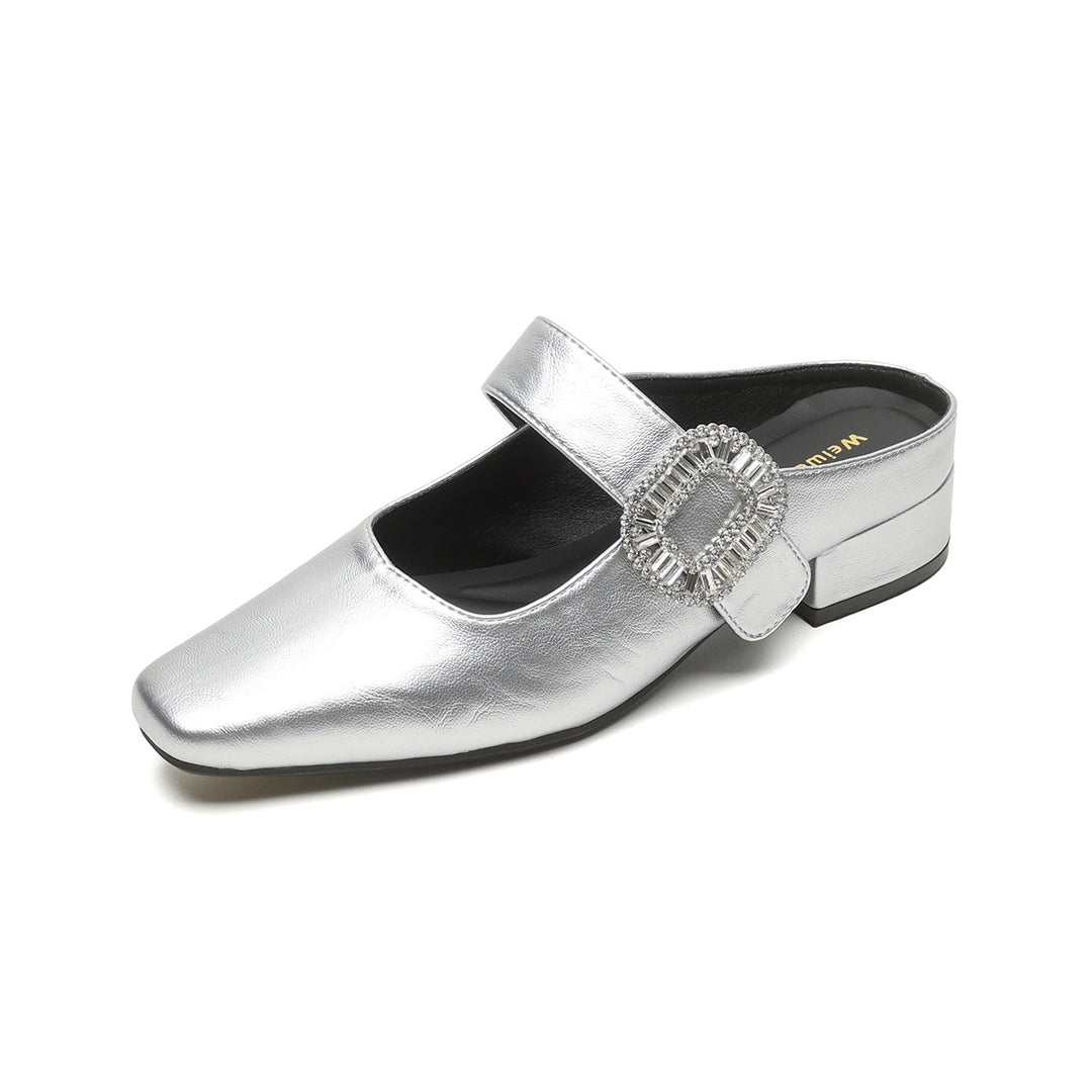 Damen elegante Slingback-Pumps mit modischem Schnallenakzent R&B