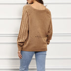 R&B | Zopfmuster Pullover mit Strukturmuster