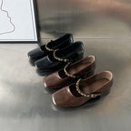 Damen Elegante Plateauschuhe mit dekorativen Schnallen und stabiler Blockabsatz R&B