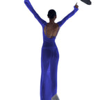 Damen elegantes, figurbetontes Abendkleid R&B