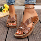 Damen Bequeme Sandalen mit floralem Design