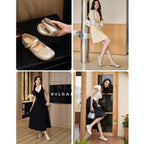 Damen Ballerina-Pumps mit modischem Riemchen und komfortablem Fußbett R&B