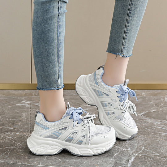 Damen Komfortable Lauf-Sneaker mit atmungsaktiver Netz-Oberfläche und dämpfender Sohle R&B