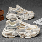 Damen Sportliche Sneakers mit atmungsaktivem Mesh-Obermaterial und stoßdämpfendem Sohlenprofil