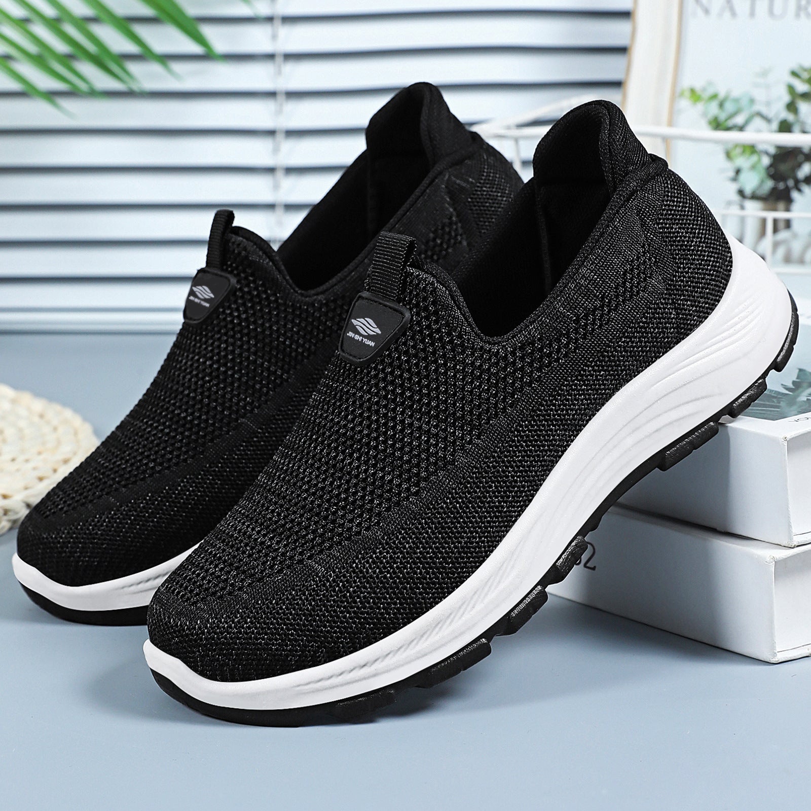 Damen Atmungsaktive Freizeitschuhe mit elastischem Einstieg R&B