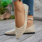 Damen spitze Ballerinas mit strukturiertem Obermaterial R&B