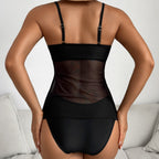 Damen Sportliches Tankini-Set mit trendigem Druck R&B