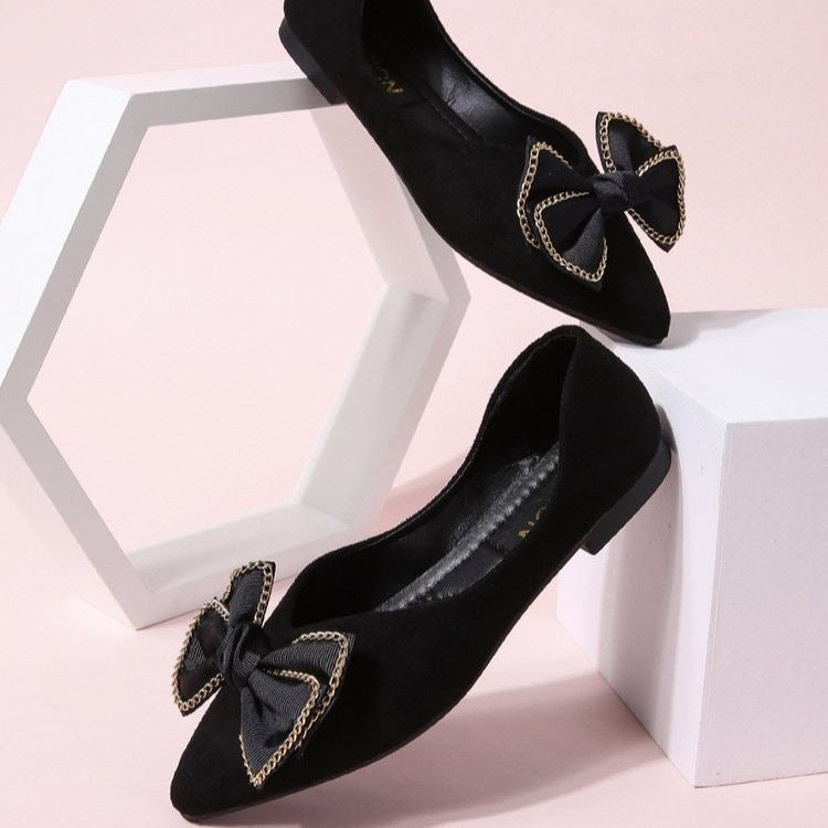 Damen Ballerinas mit elegantem Schleifen-Design R&B